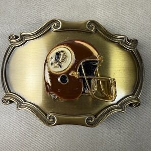 Washington Redskins helmet vintage 1978 RainTree Brass belt buckle